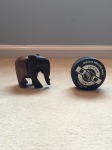 Elephant and a puck... Neither related